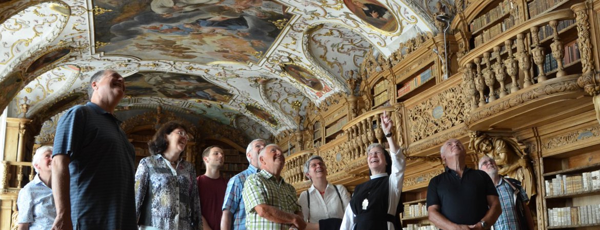 Virtuelle Tour durch die Bibliothek der Abtei Waldsassen
